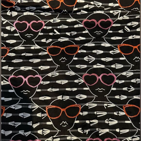 Anthropologie Dress Hutch Face Sunglass Print Dress Size XS BLOGGER FAVORITE - Picture 11 of 14